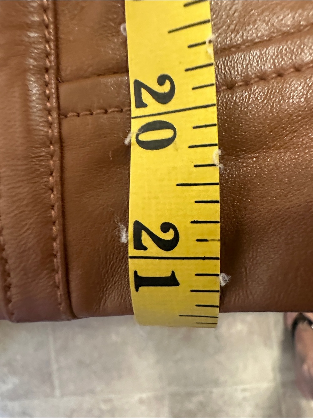 Michael Kors Cognac Brown Leather Zip Moto Jacket - Picture 9 of 10